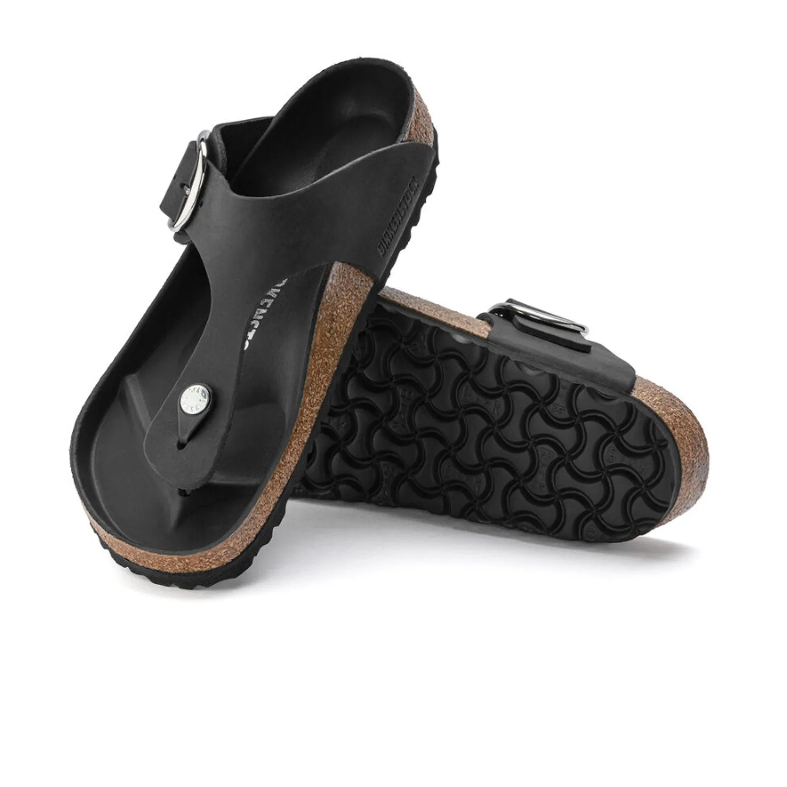 Birkenstock Gizeh Big Buckle Sandal (Women) - Black Oiled Leather