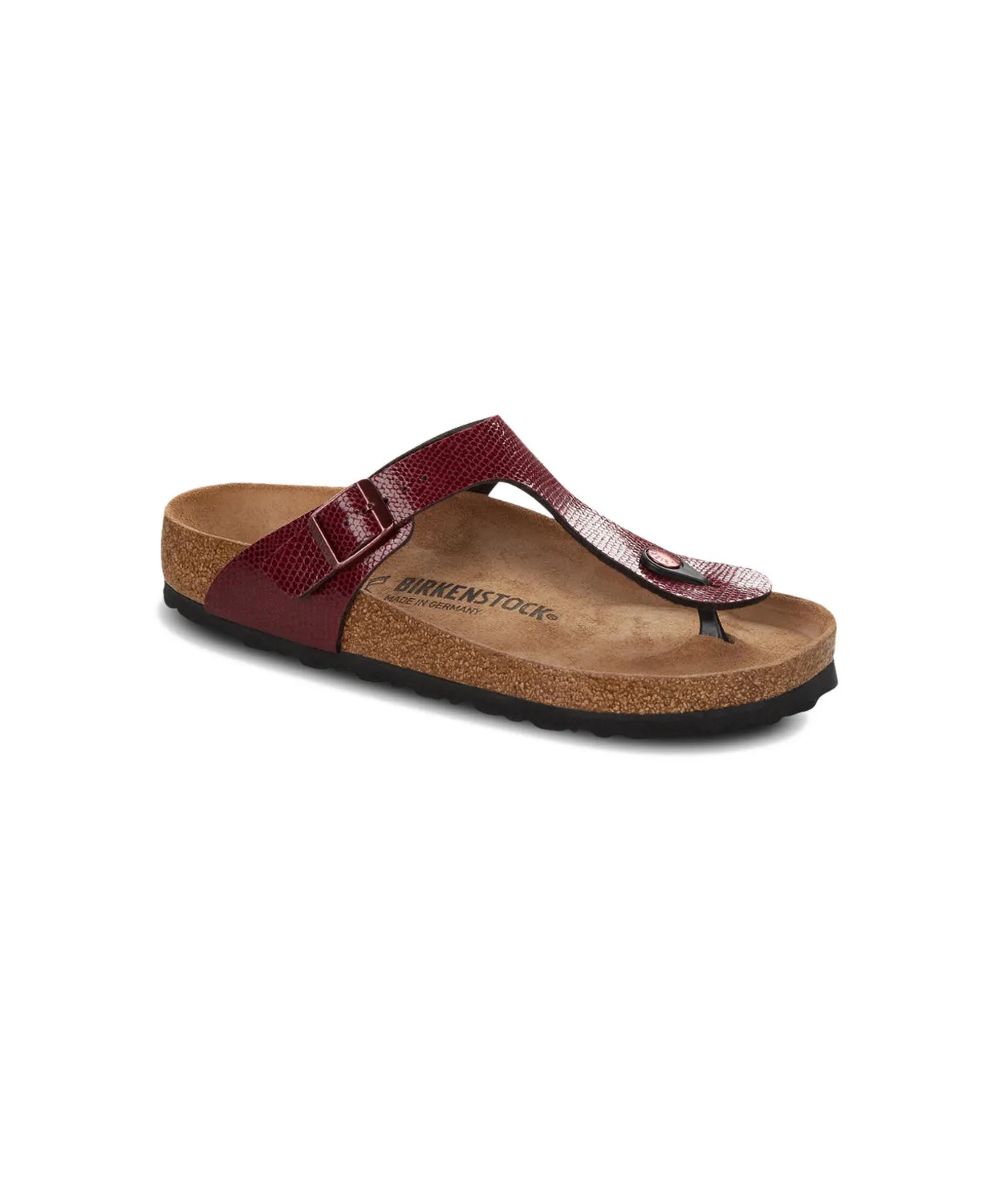 Birkenstock Gizeh Birko-Flor Magical Metallic Maroon Sandals