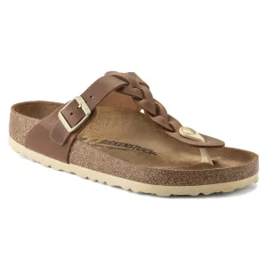 Birkenstock Gizeh Braid Cognac Oiled Leather Women's