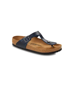 Birkenstock Gizeh Oiled Leather Blue Sandals