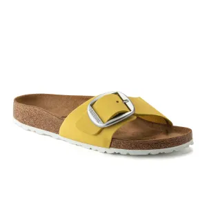 Birkenstock Madrid Big Buckle Narrow Slide Sandal (Women) - Popcorn Nubuck