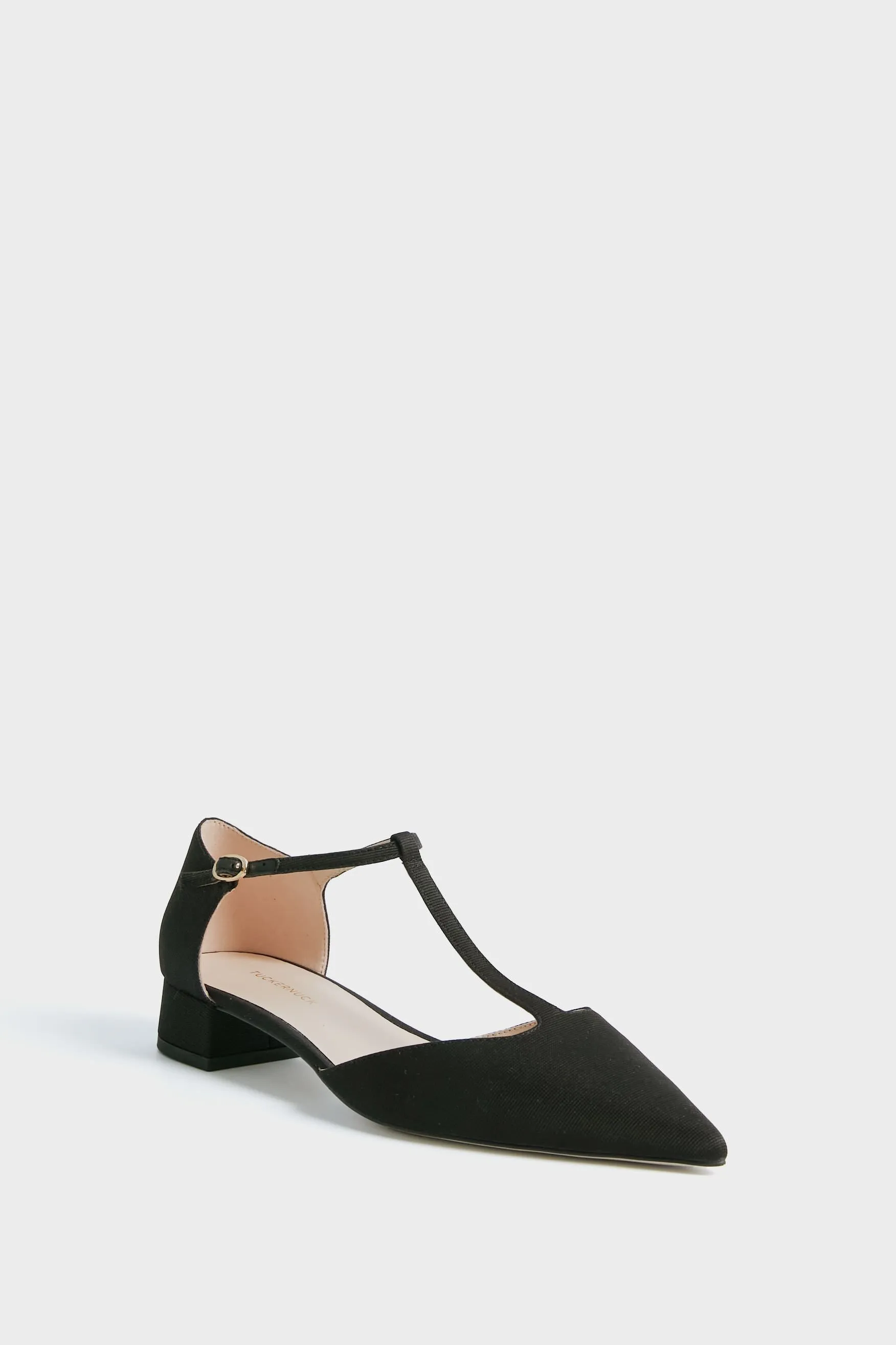 Black Grosgrain Collins Flats