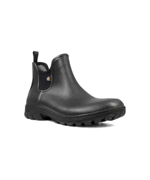 BOGS Sauvie Slip On Black Mens Waterproof Boots