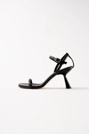 CAROLINA - Black Leather Sandals