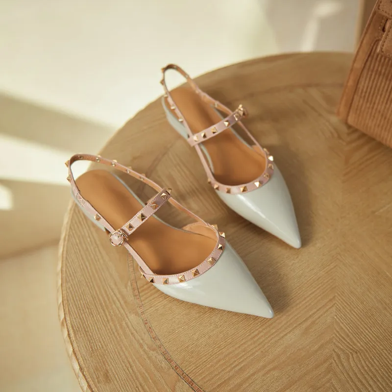 Charlotte Rivet Slingback Flats