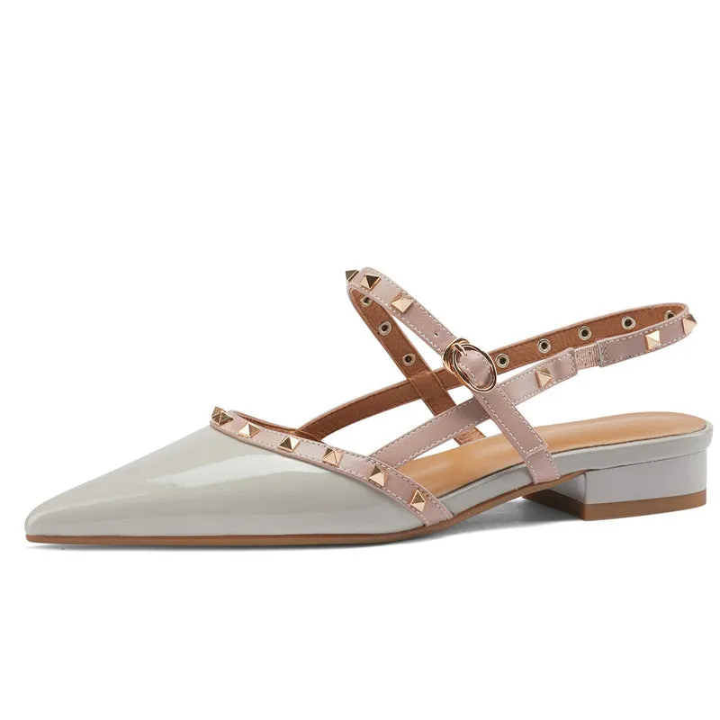 Charlotte Rivet Slingback Flats