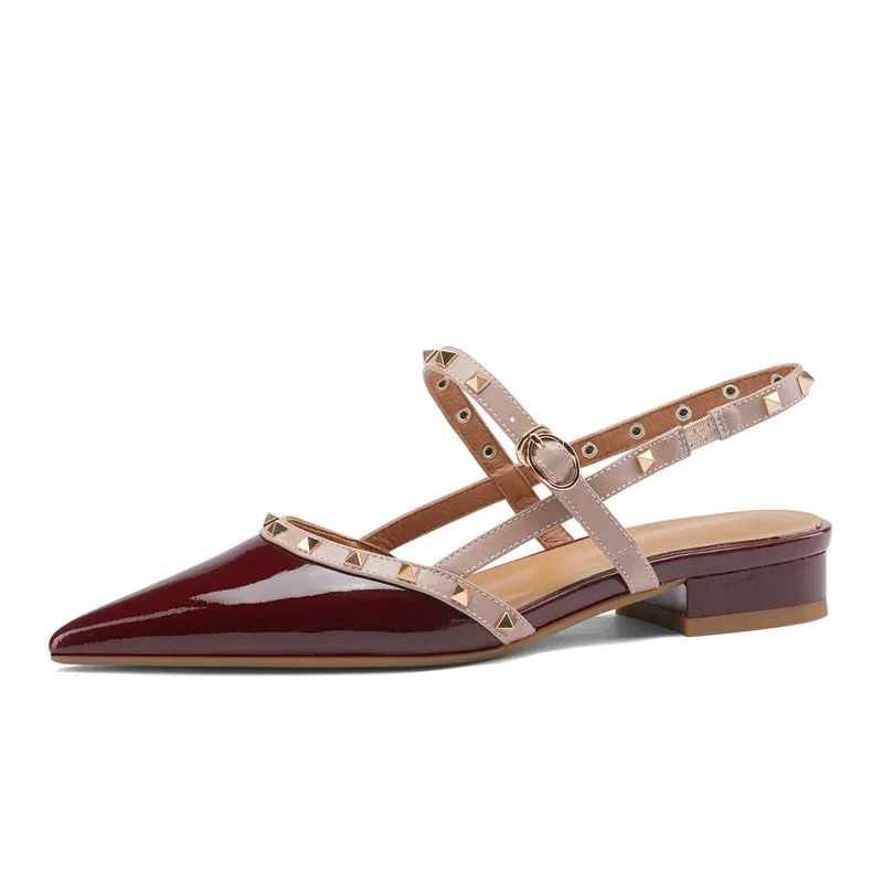 Charlotte Rivet Slingback Flats