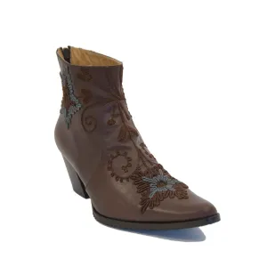 Cheyenne Short Embroidered Leather Boot