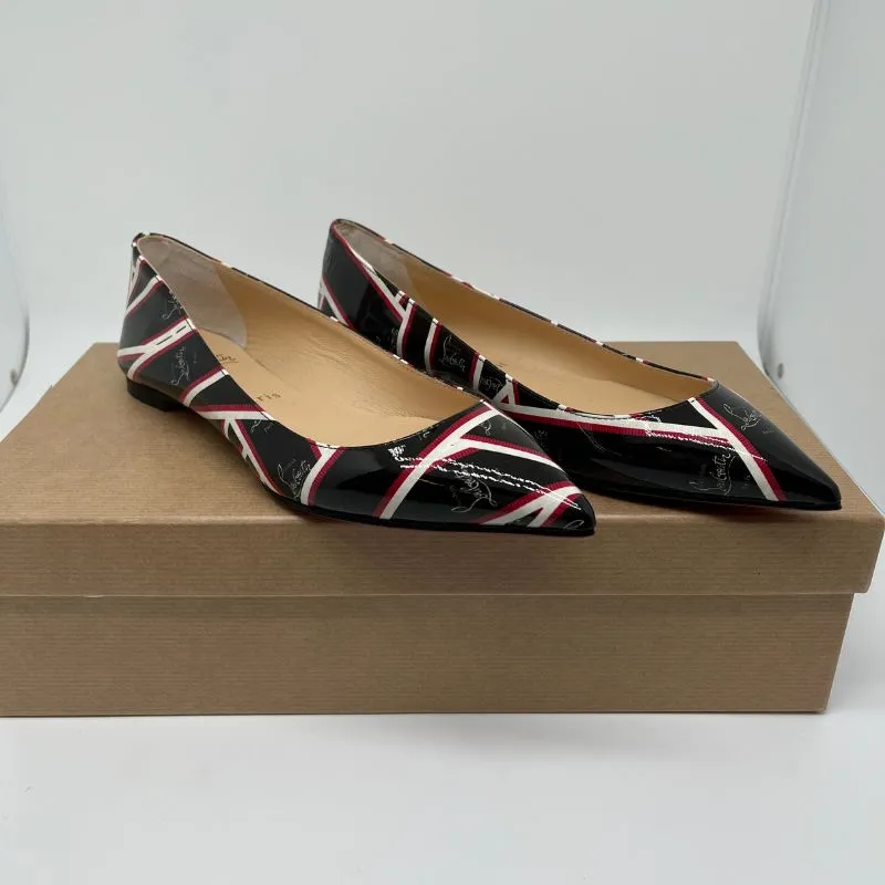 Christian Louboutin Ballalla Patent Leather Flats