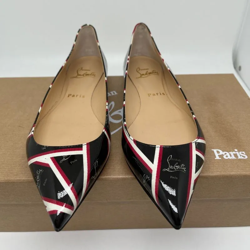 Christian Louboutin Ballalla Patent Leather Flats