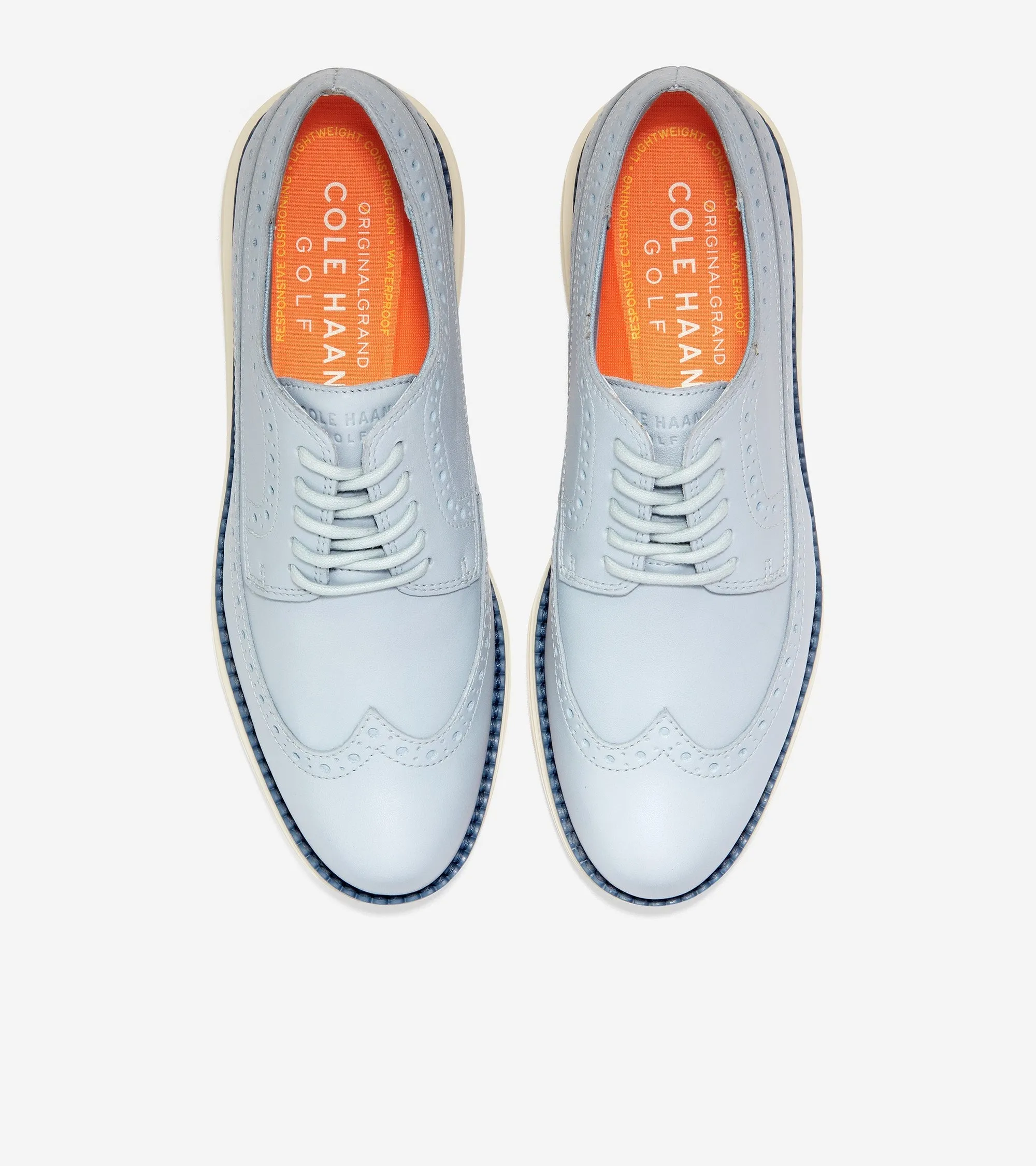 Cole Haan Original Grand Wing Oxford Golf Celestial Blue Lace Up Sneakers