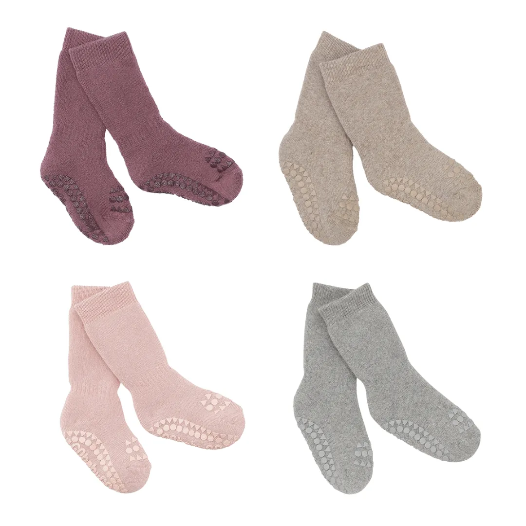 Combo Box 4-pack Organic Cotton - Misty Plum, Sand, Dusty Rose, Grey Melange