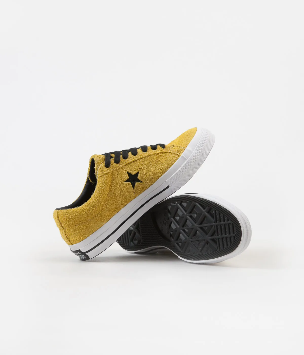 Converse One Star Ox Shoes - Bold Citron / Black / White