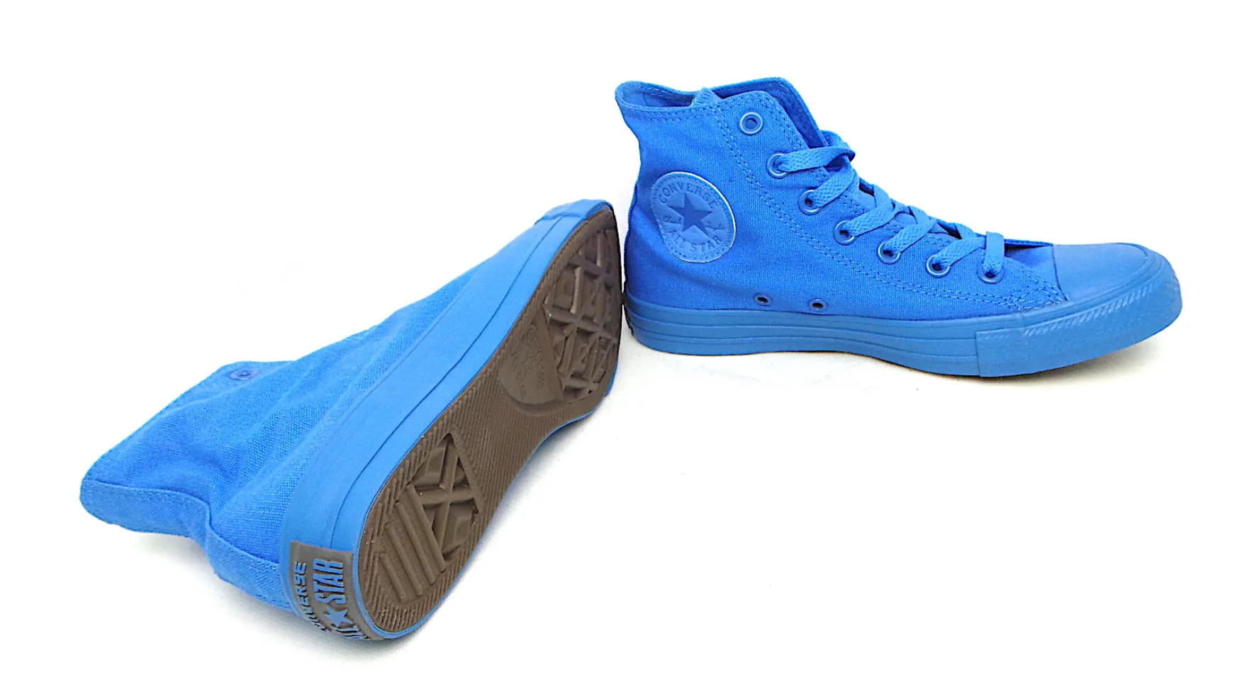 Converse scarpe sneakers in tela per uomo e donna CTAS Hi 152704C azzurro