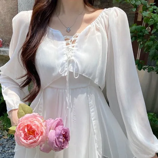 Dress Sets Women Solid Empire Elegant Girlish Leisure Korean Style Female 2021 Summer Outfits Lovely Vintage Ankle-length Chic