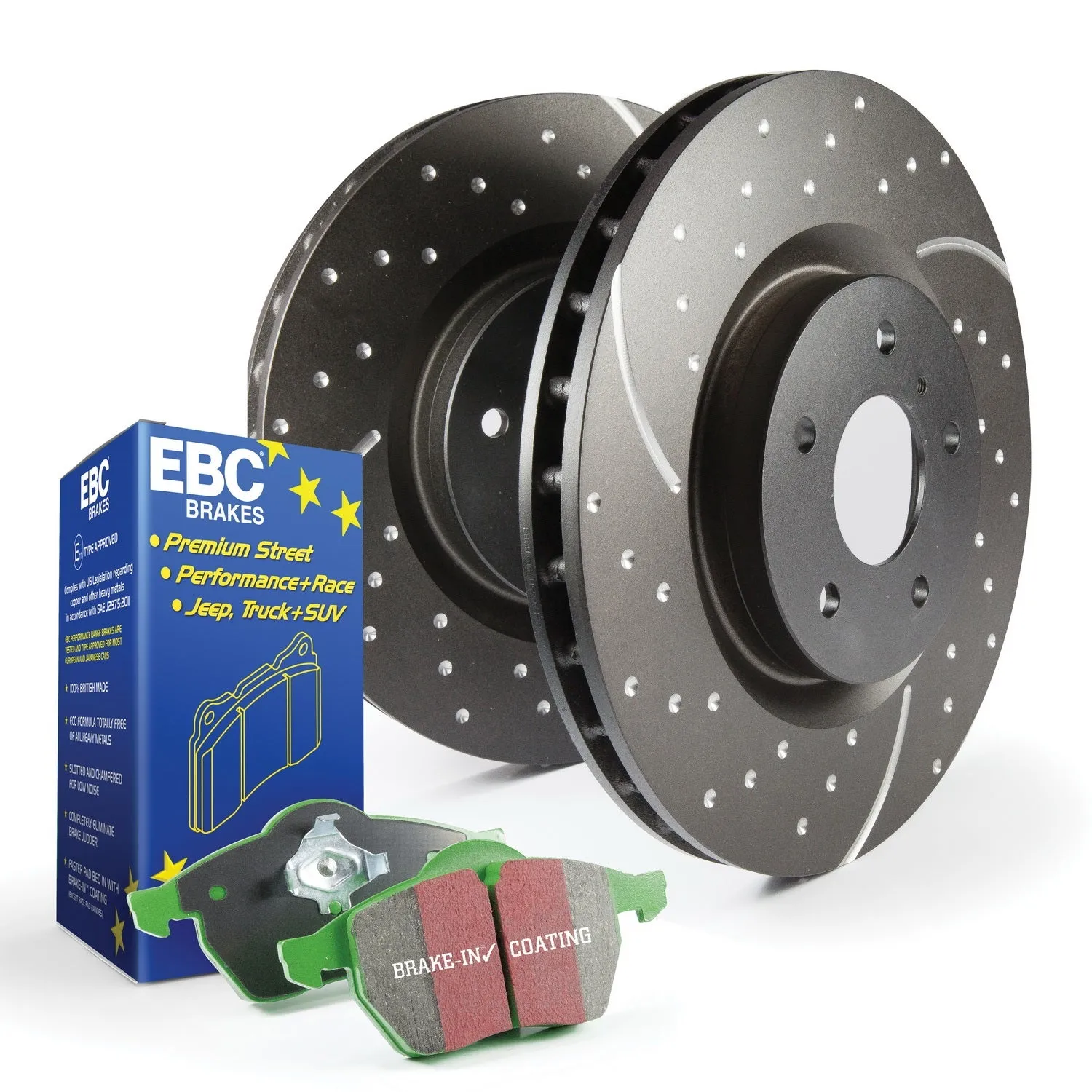 EBC Brakes S10KR1158 S10 Kits Greenstuff 2000 and GD Rotors