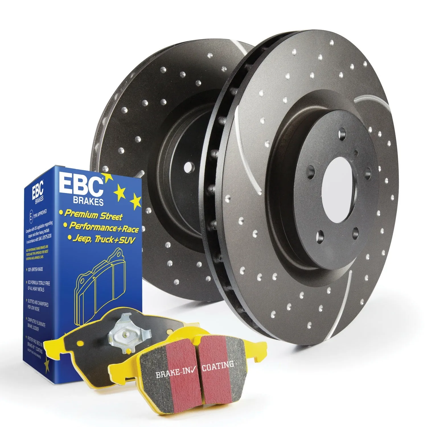 EBC Brakes S5KF1094 S5 Kits Yellowstuff And GD Rotors