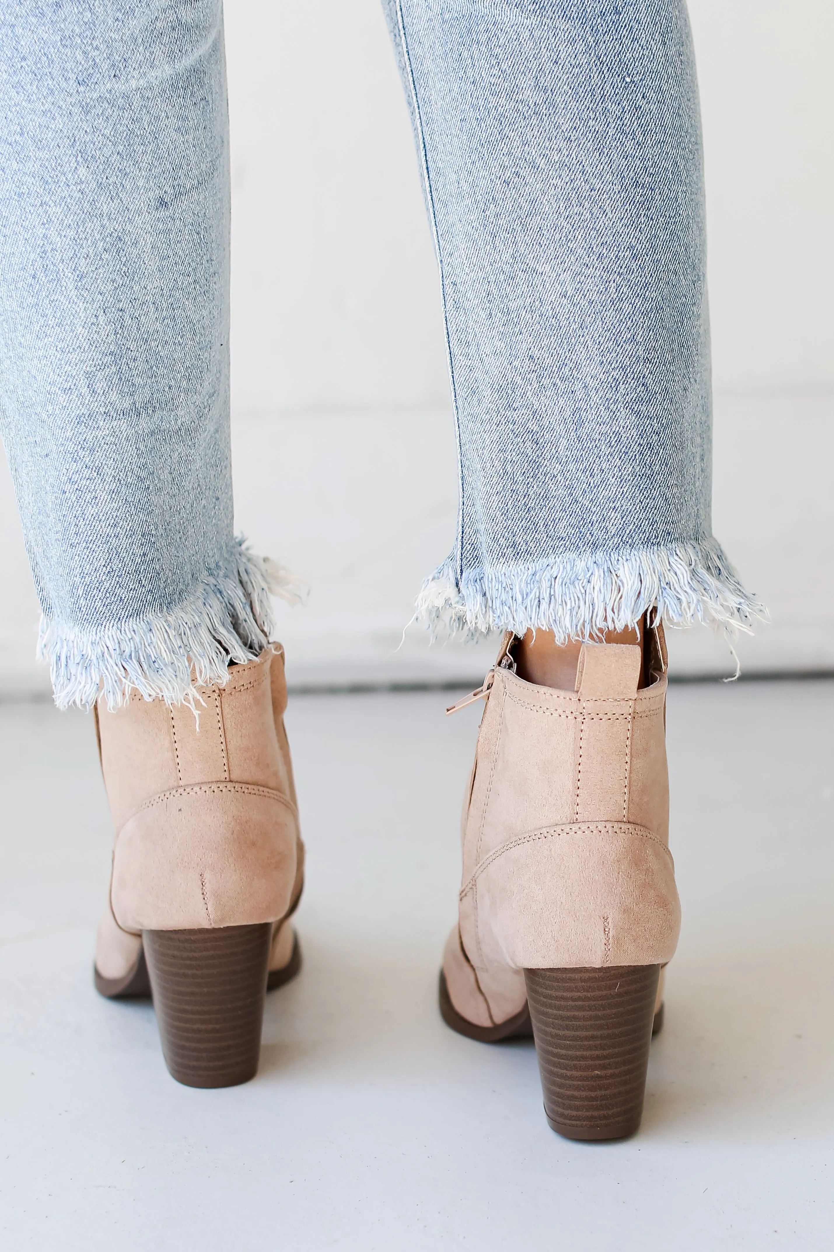 FINAL SALE - Right This Way Taupe Booties