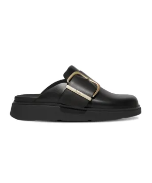 FitFlop Gen-FF Maxi Buckle Leather Mules Black