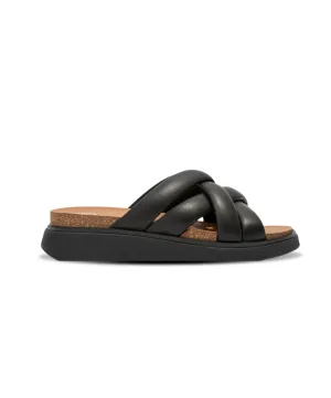 FitFlop Gen FF Padded Strap Leather Slide Black