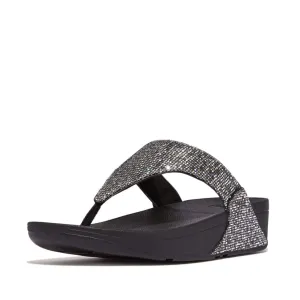 FitFlop Lulu Glitterball Sandals - Silver