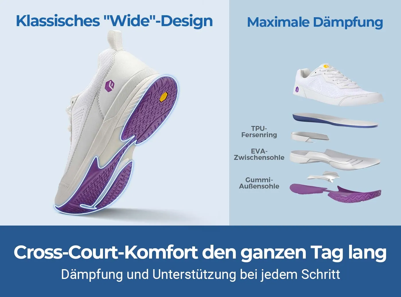 FitVille Damen Court Tennis Amadeus V2