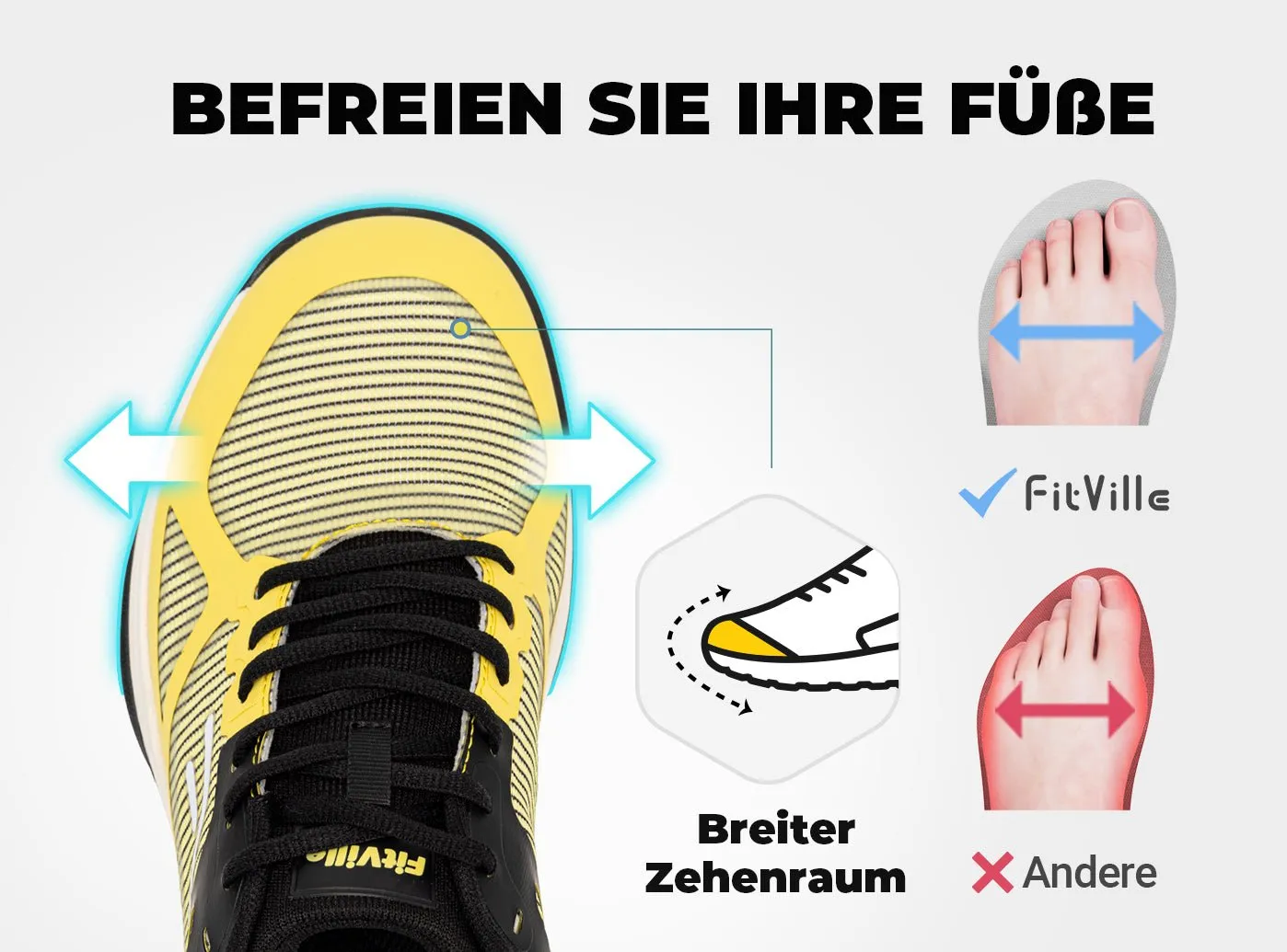 FitVille Herren Court Tennis Amadeus V7