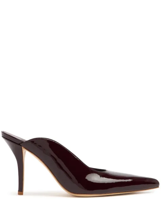 Gia Borghini   85mm Abella faux patent mules 