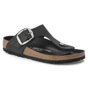 GIZEH BIG BUCKLE  - 1023334 - BLACK OILED LEATHER