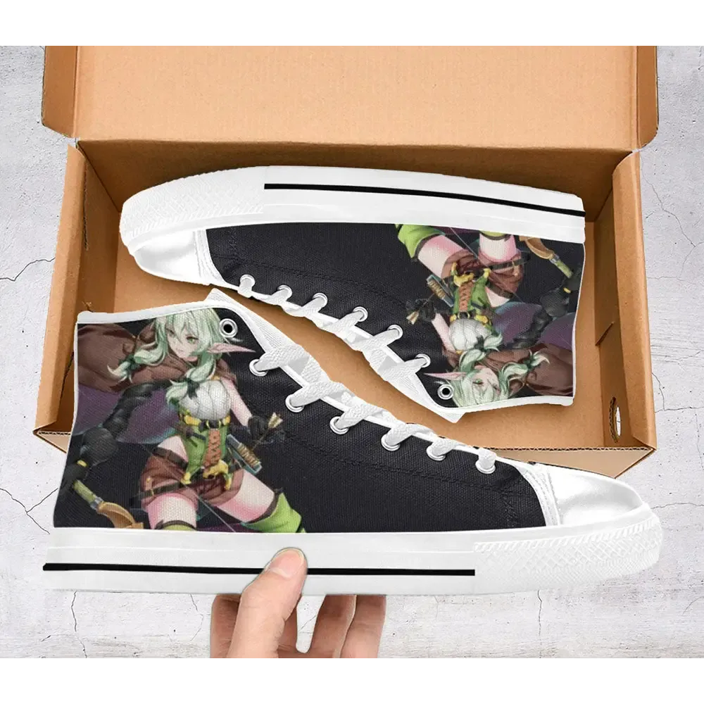 Goblin Slayer High Elf Archer Kakoiii Shoes High Top Sneakers for Kids and Adults