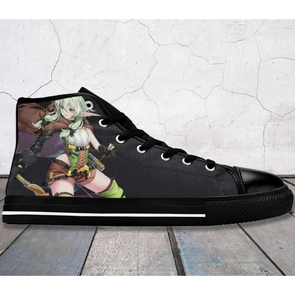 Goblin Slayer High Elf Archer Kakoiii Shoes High Top Sneakers for Kids and Adults