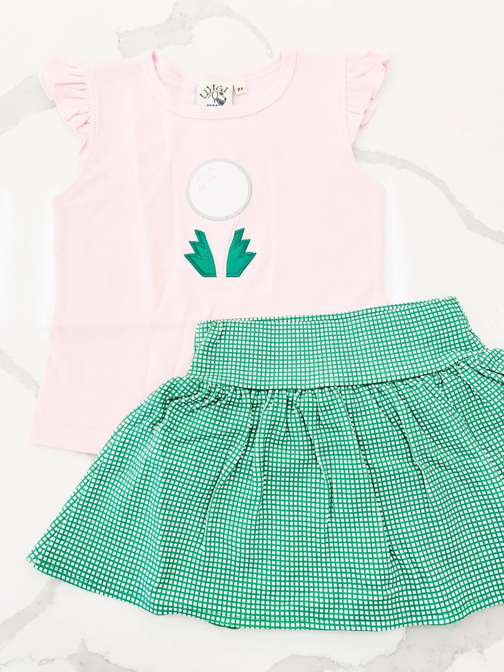 Golf Ball on Tee Skort Set