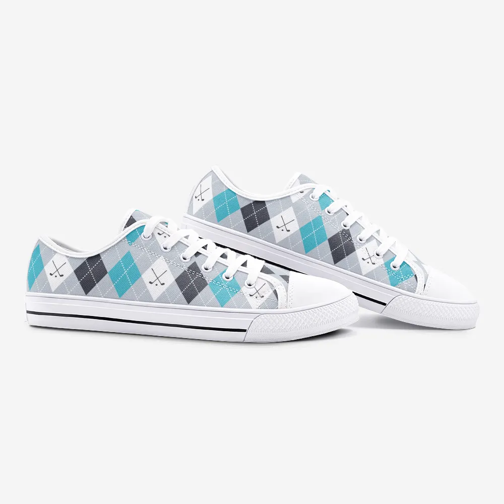 Golf Pattern Low Top Unisex Canvas Sneakers