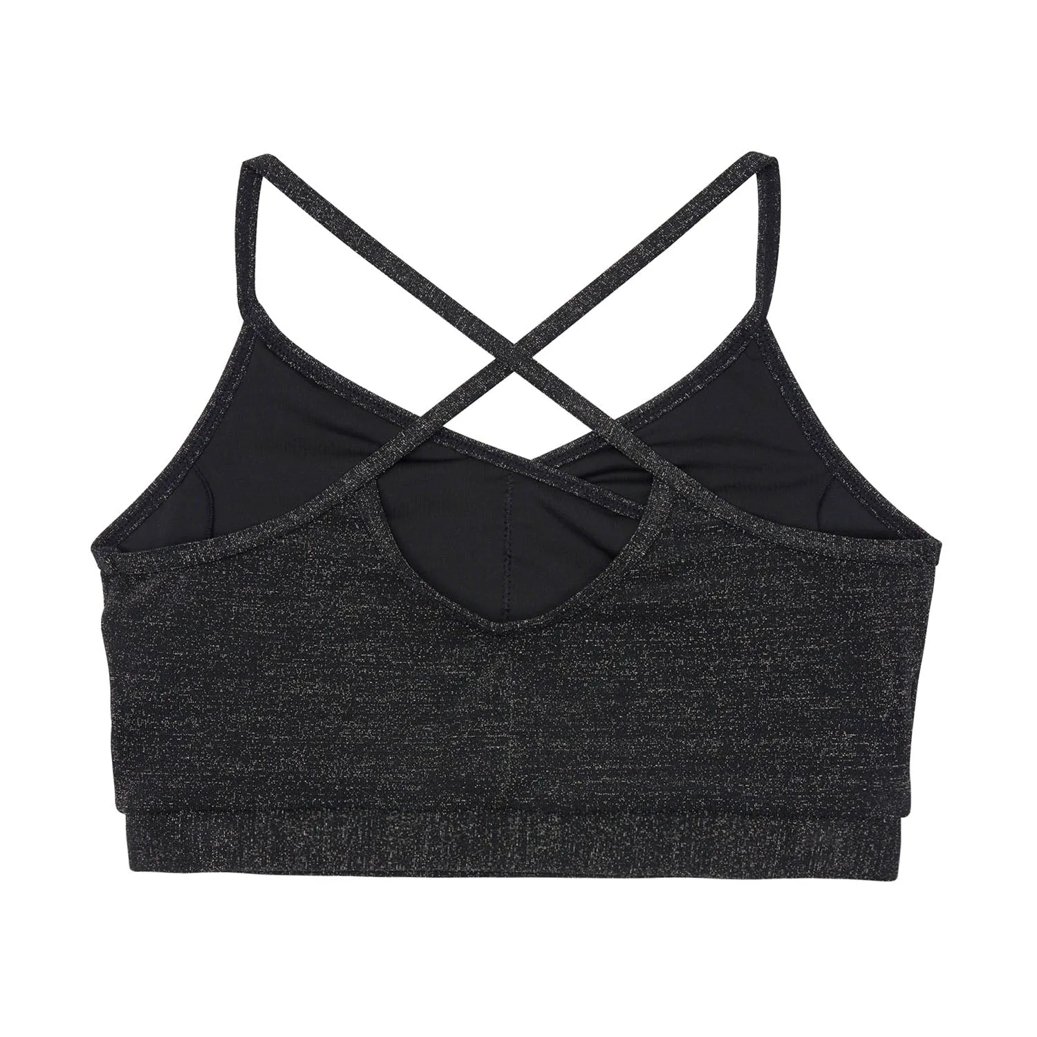 Hayley: Cross Front Lurex Bra Crop