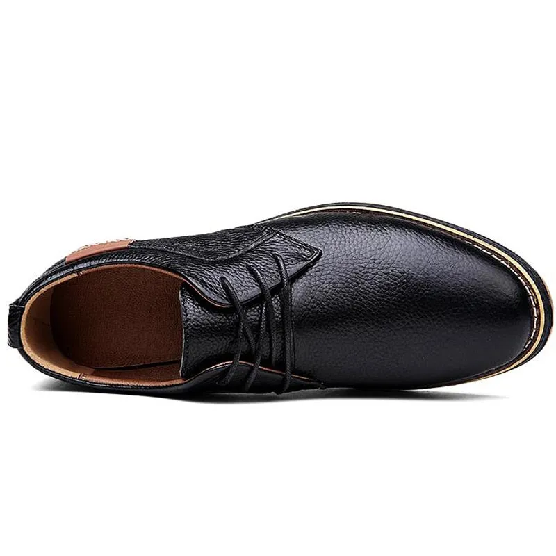 Herrenmarke Casual Echtleder Business Oxford Schuhe Kleiderschuhe Mode Loafers