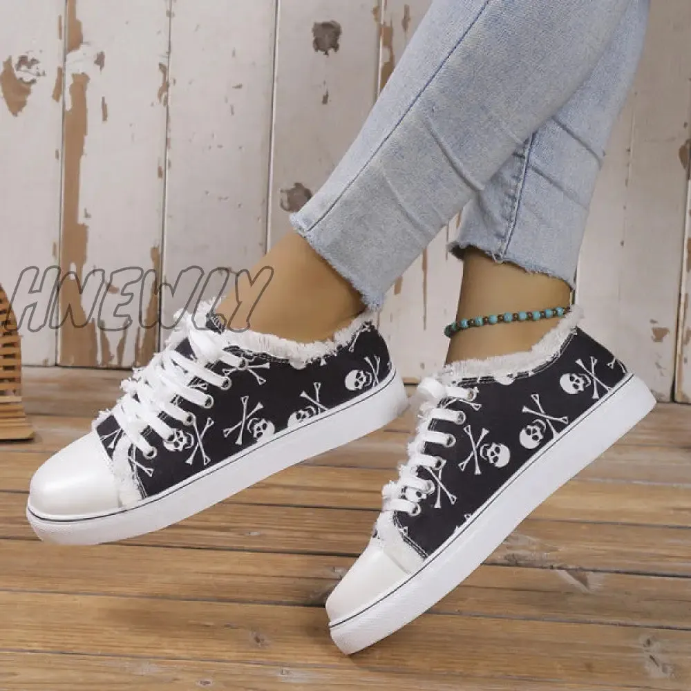 Hnewly - Halloween Yellow Casual Daily Patchwork Printing Round Comfortable Shoes