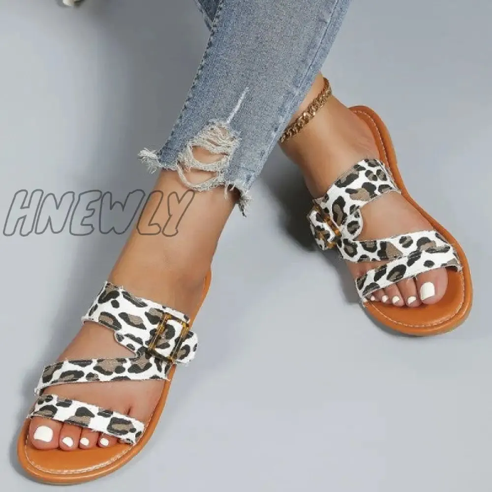 Hnewly - White Casual Daily Patchwork Round Comfortable Shoes