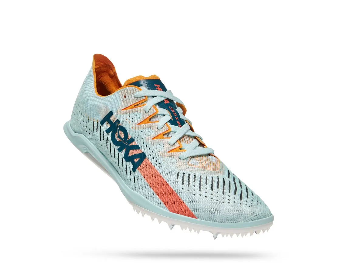 Hoka | Cielo X MD | Unisex Spike | White/Orange