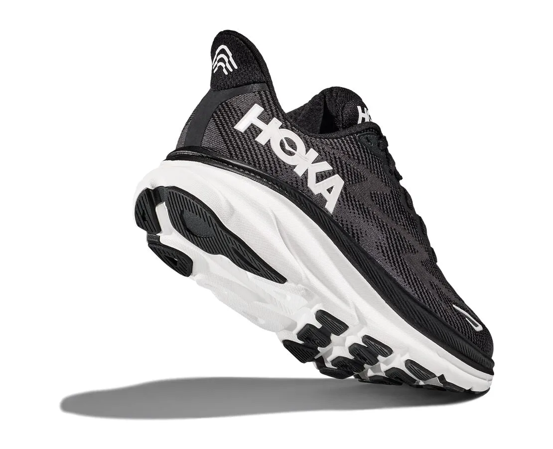 HOKA Women's Clifton 9 - Black/White