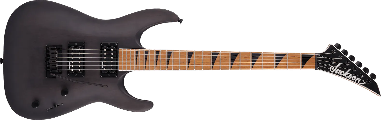 Jackson JS Series Dinky Arch Top JS24 DKAM Caramelized Maple FB Black Stain