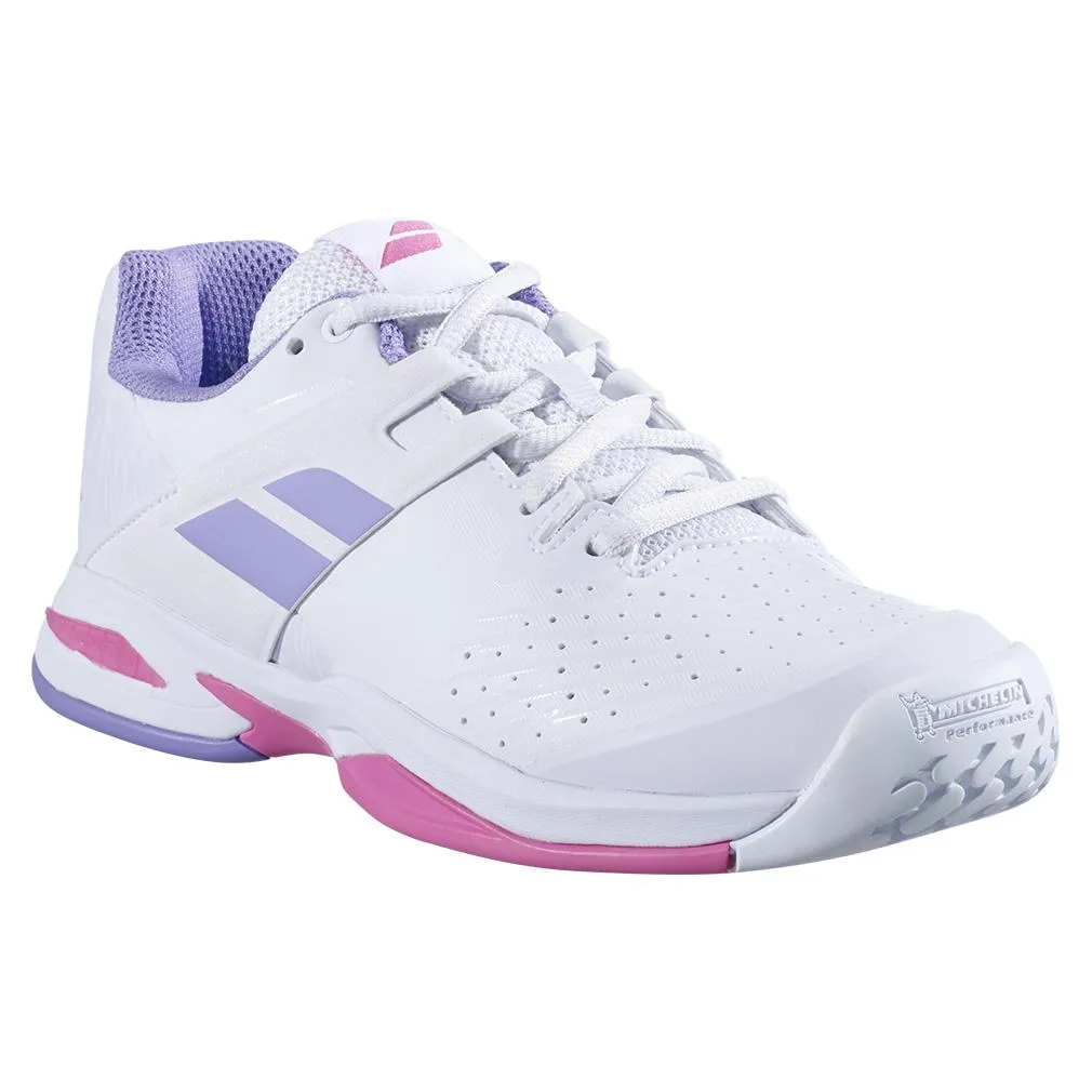 Juniors` Propulse AC Tennis Shoes White and Lavender