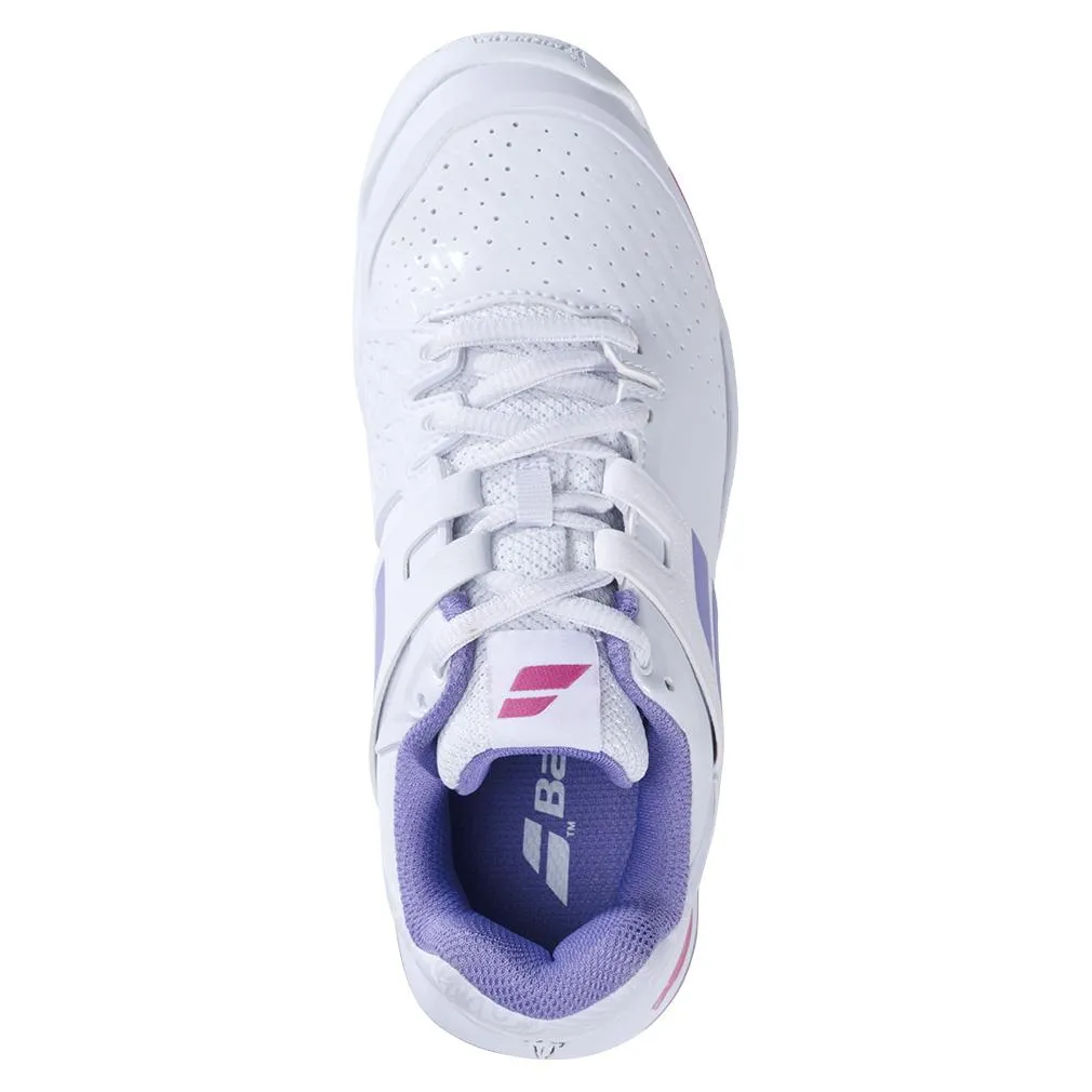 Juniors` Propulse AC Tennis Shoes White and Lavender