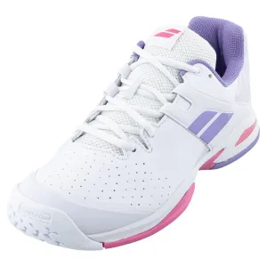 Juniors` Propulse AC Tennis Shoes White and Lavender