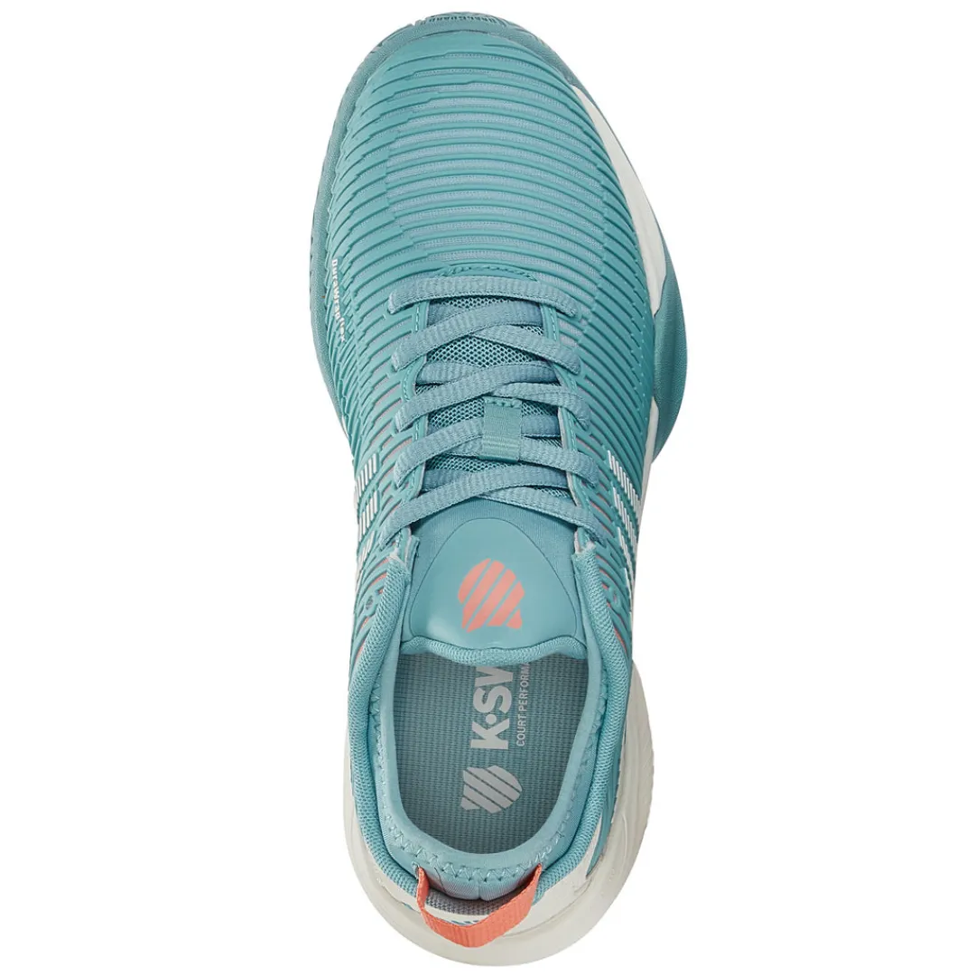 K Swiss Hypercourt Supreme Women Tennis Shoes - Nile Blue/Blanc De Blanc/Desert Flower