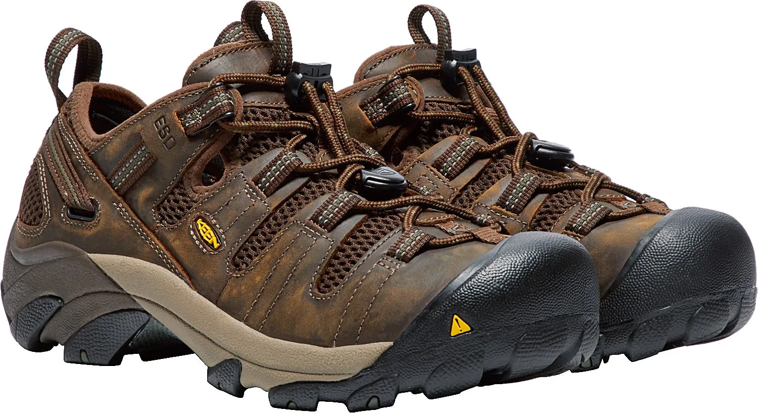 'Keen Utility' Men's Atlanta Cool ESD Soft Toe - Cascade Brown / Forest Night