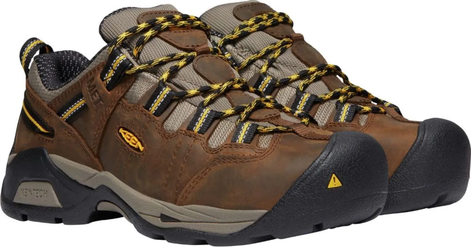 'Keen Utility' Women's Detroit XT Internal MetGuard EH WP Steel Toe - Cascade Brown / Goldenrod