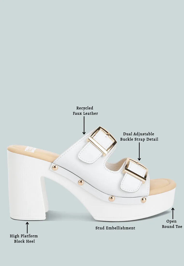 Kenna Dual Buckle Strap Sandals