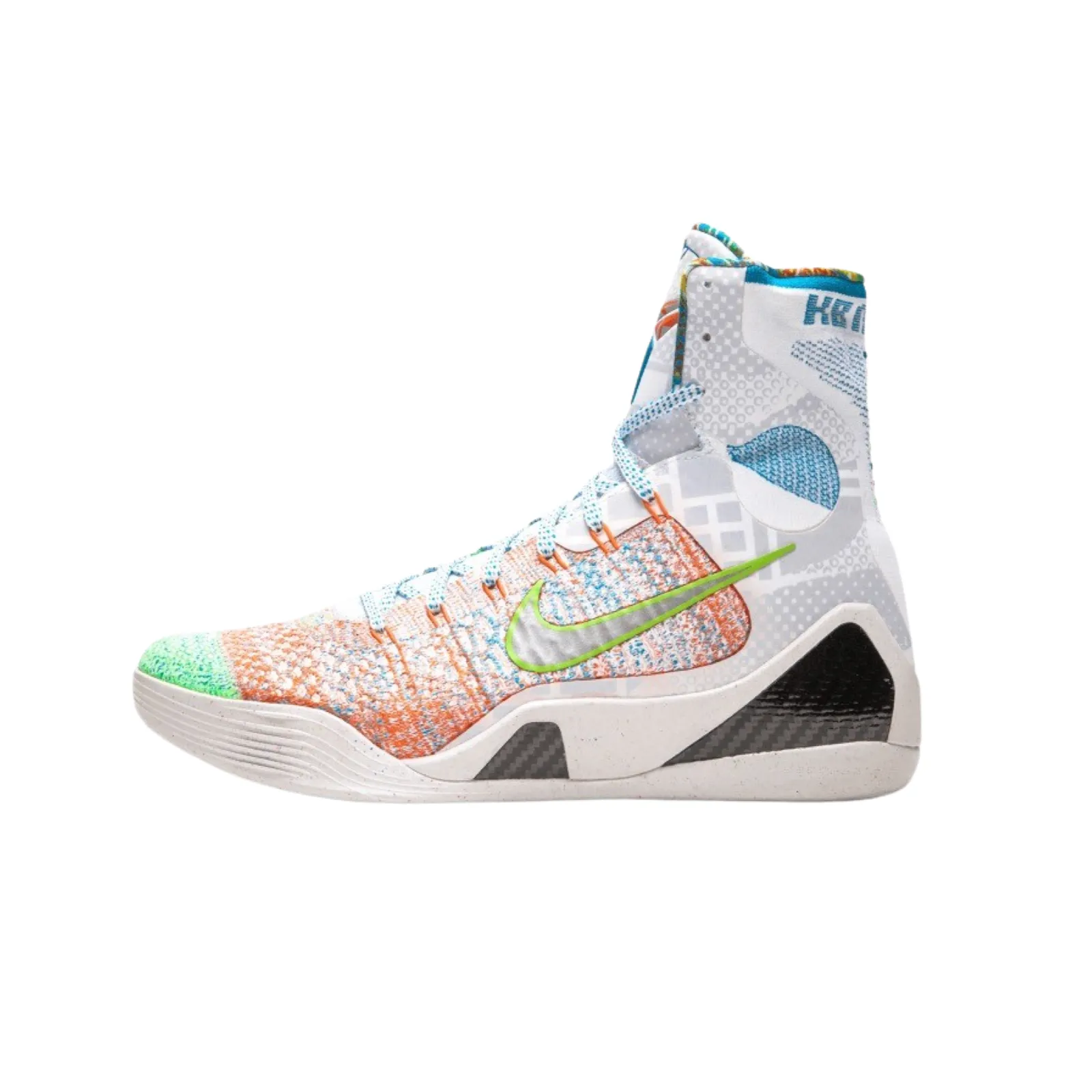 Kobe IX Elite Premium "What the Kobe" Multi Colour Reflective Silver Chlorine Blue