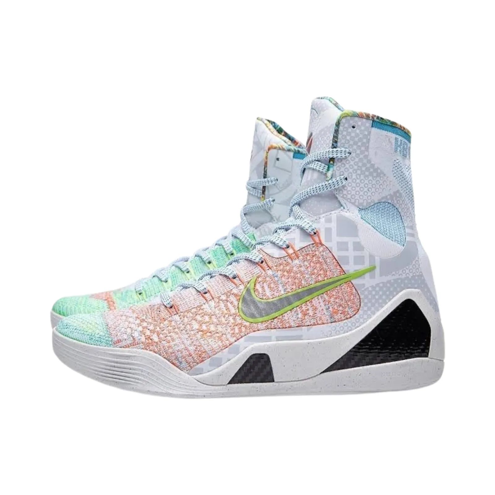 Kobe IX Elite Premium "What the Kobe" Multi Colour Reflective Silver Chlorine Blue