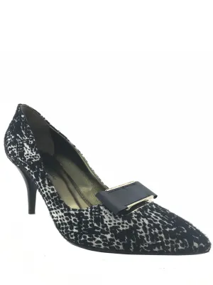 Lanvin Jacquard Metal-Trim Buckle Pumps Size 9 NEW